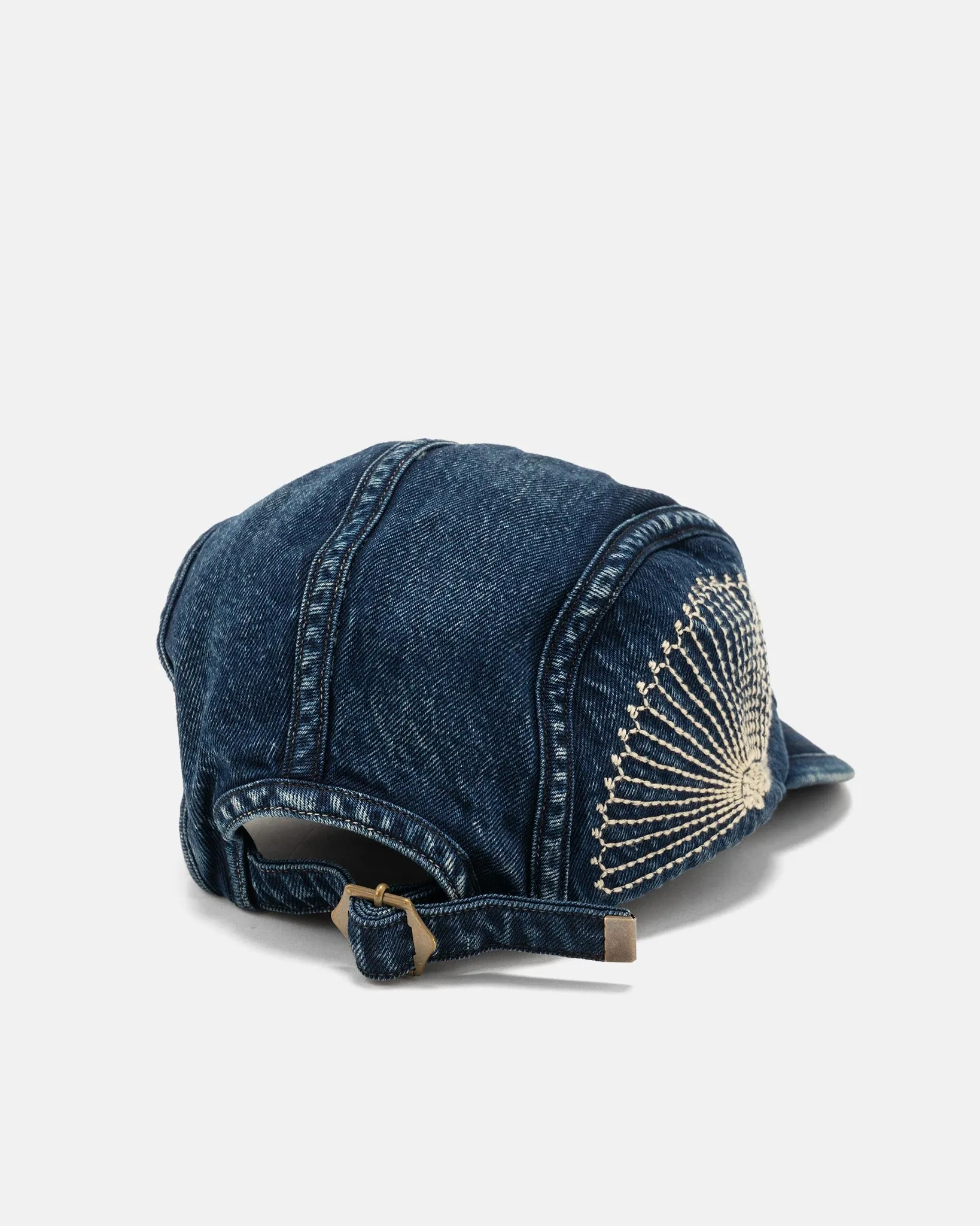 10ozIDG x IDG Denim Camp Cap (FUROSHIKI Embroidery) Indigo