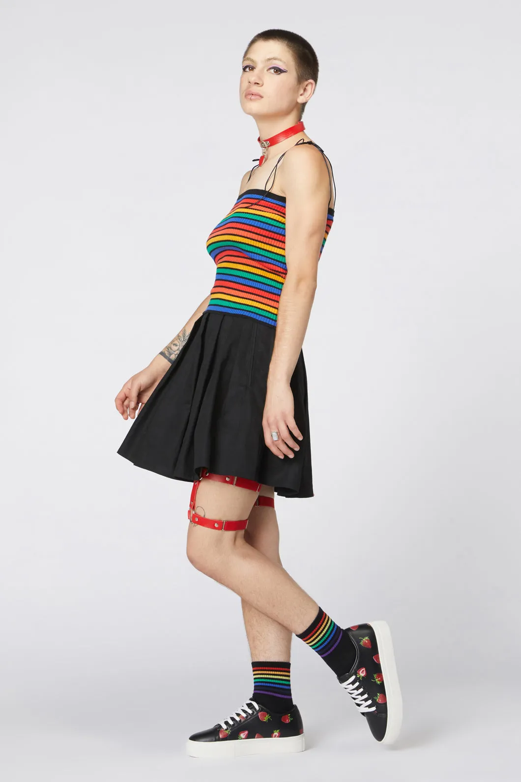 90S Rainbow Knit Singlet