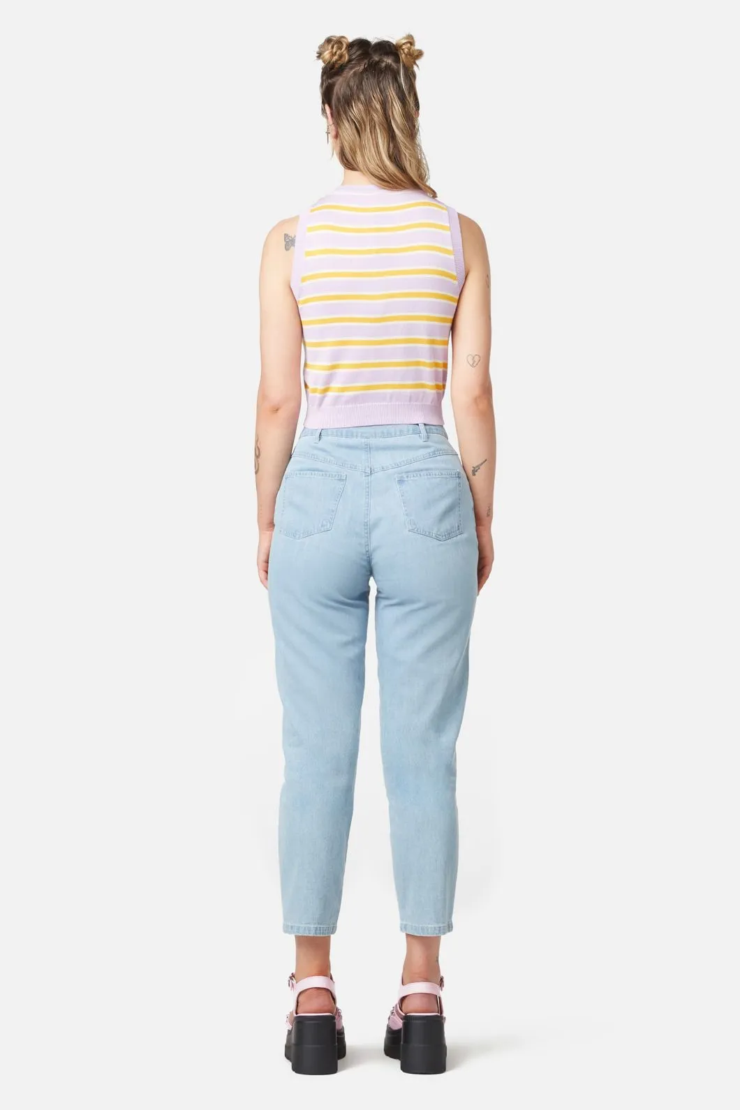 90S Stripe Sleeveless Knit
