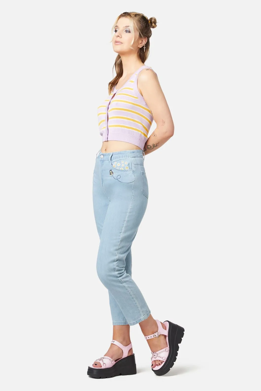 90S Stripe Sleeveless Knit
