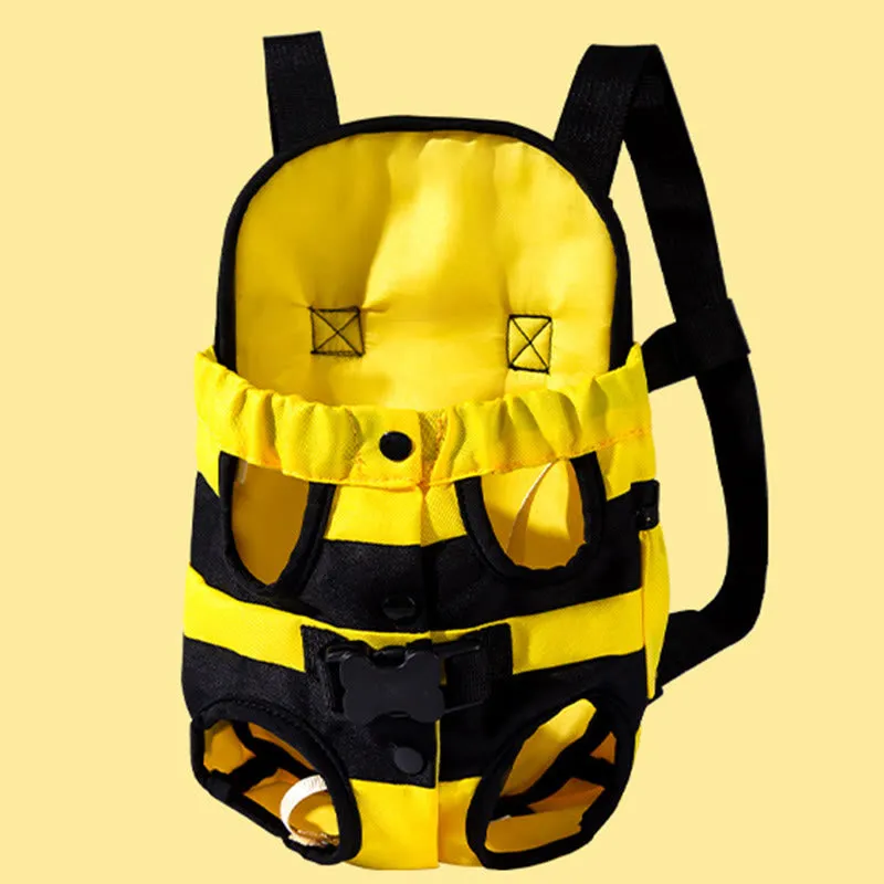 Adjustable Pet Front Carrier Backpack Legs Out Easy-Fit Travel Bag