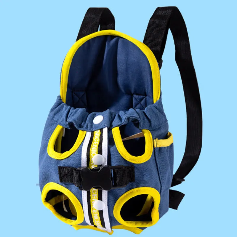 Adjustable Pet Front Carrier Backpack Legs Out Easy-Fit Travel Bag