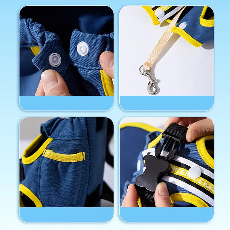 Adjustable Pet Front Carrier Backpack Legs Out Easy-Fit Travel Bag