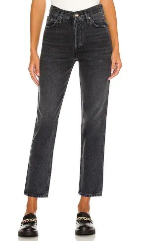 AGOLDE Fen High Rise Relaxed Taper in Black