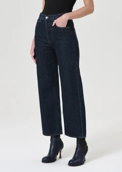 Agolde Ren High Rise Wide Leg in Polished