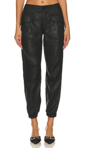 ALLSAINTS Val Coated Trouser in Black