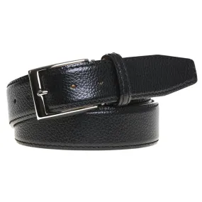 Black Pebble Grain Custom Belt
