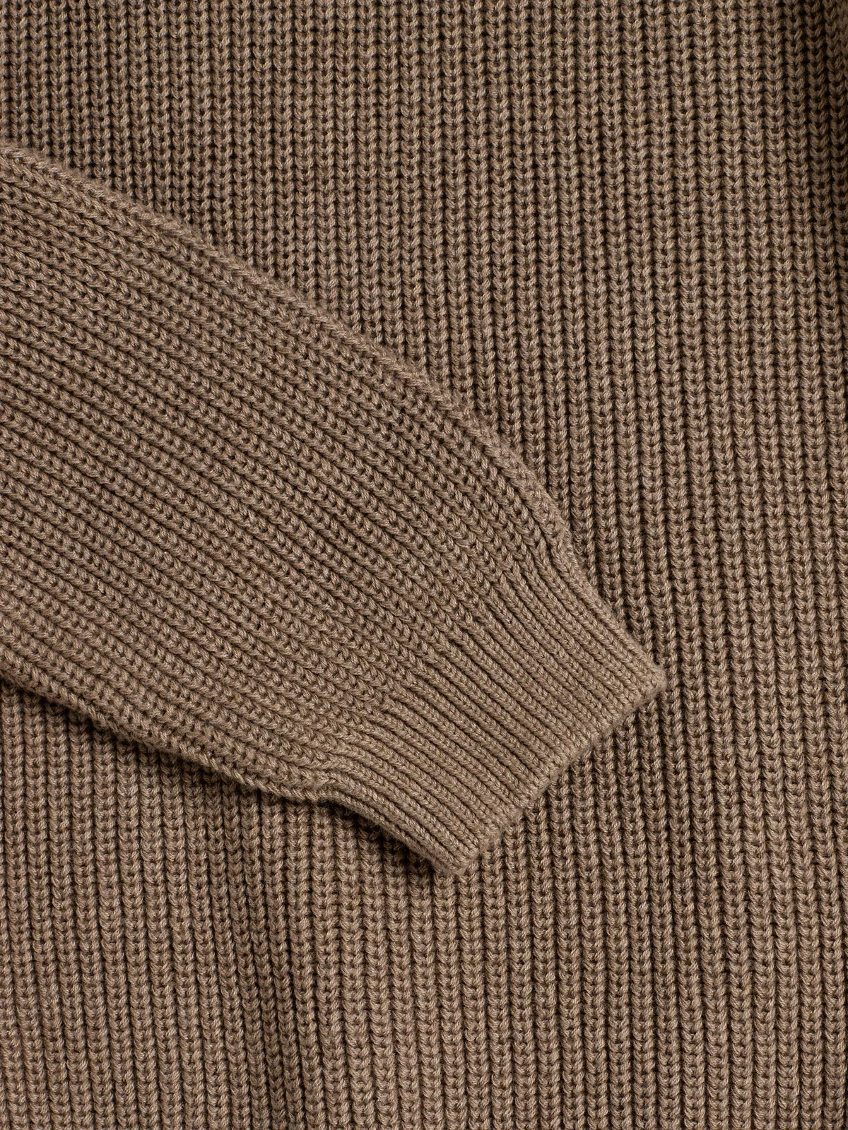 Cotton Knit Sweater - Tween - Beige Melange