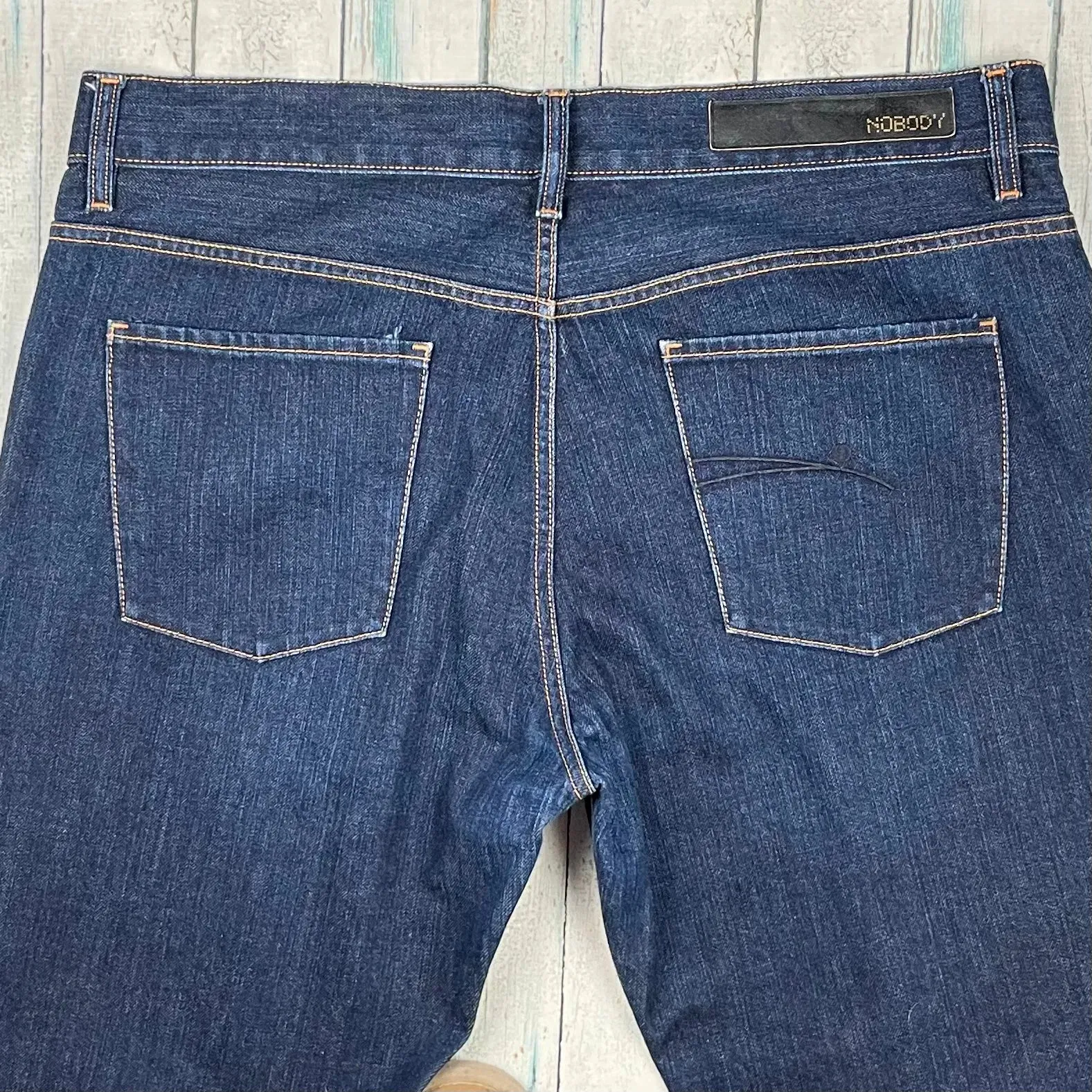 Dark Wash Easy Fit NOBODY Mens Jeans - Size 38