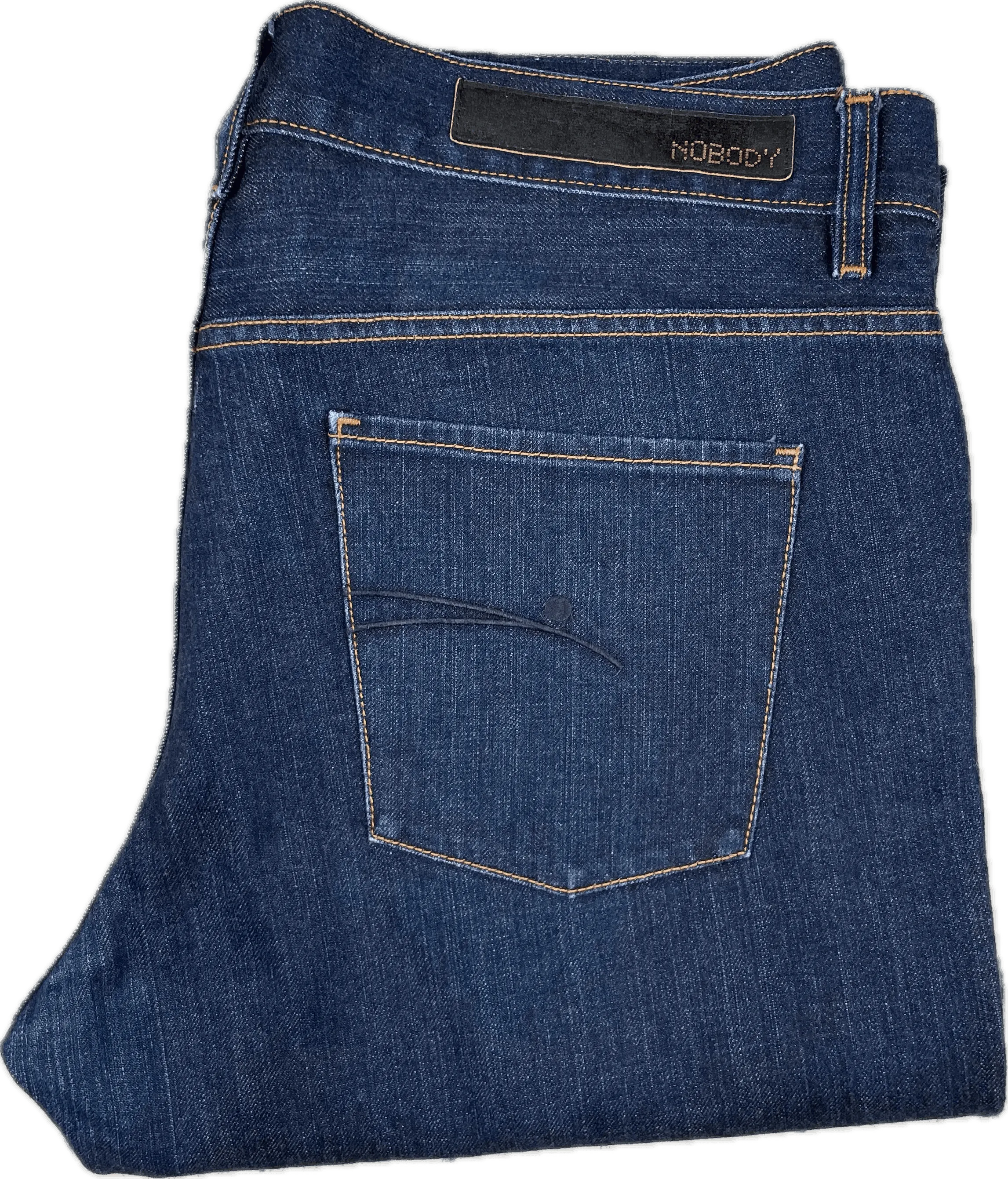 Dark Wash Easy Fit NOBODY Mens Jeans - Size 38
