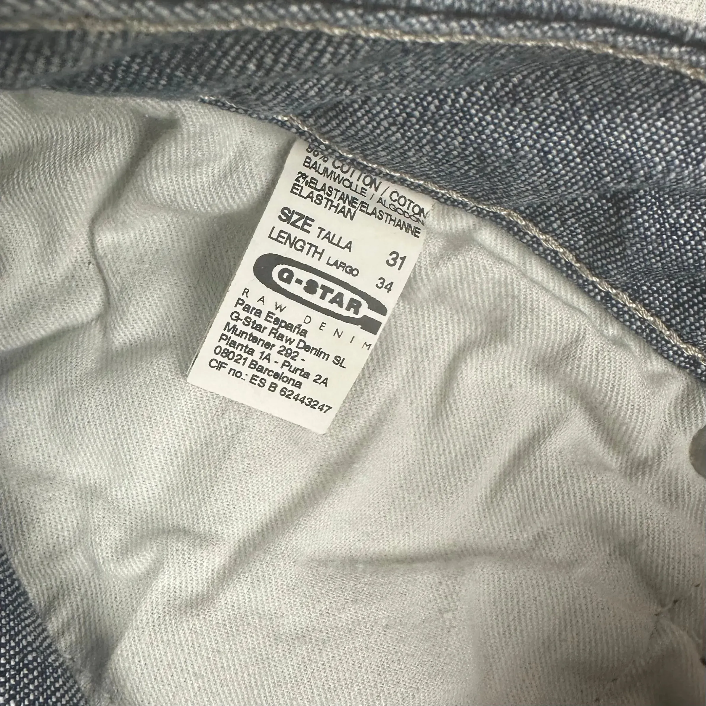 G Star RAW Womens 'Core Straight' Denim Jeans -Size 31