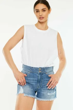 Kancan high rise denim shorts