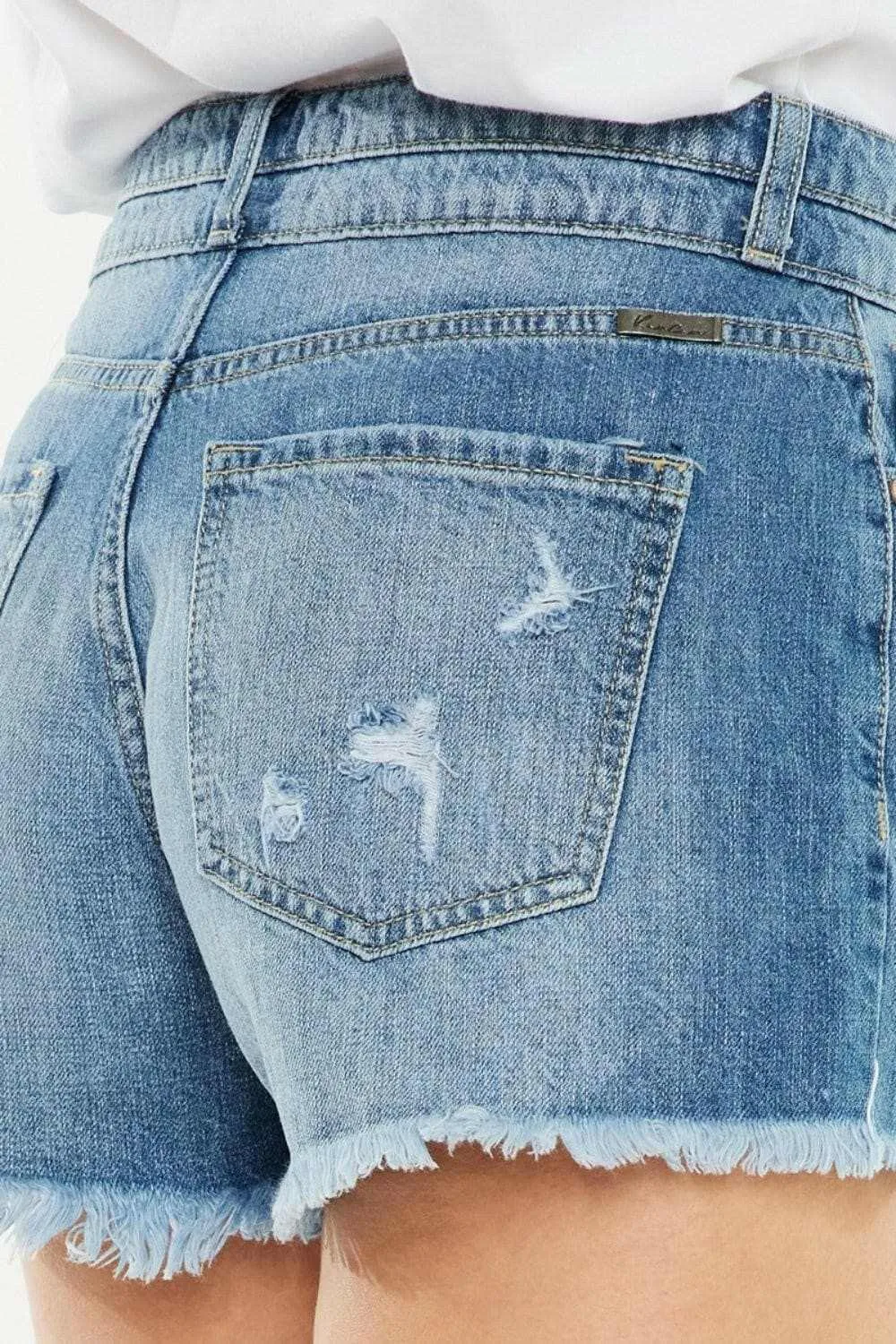 Kancan high rise denim shorts
