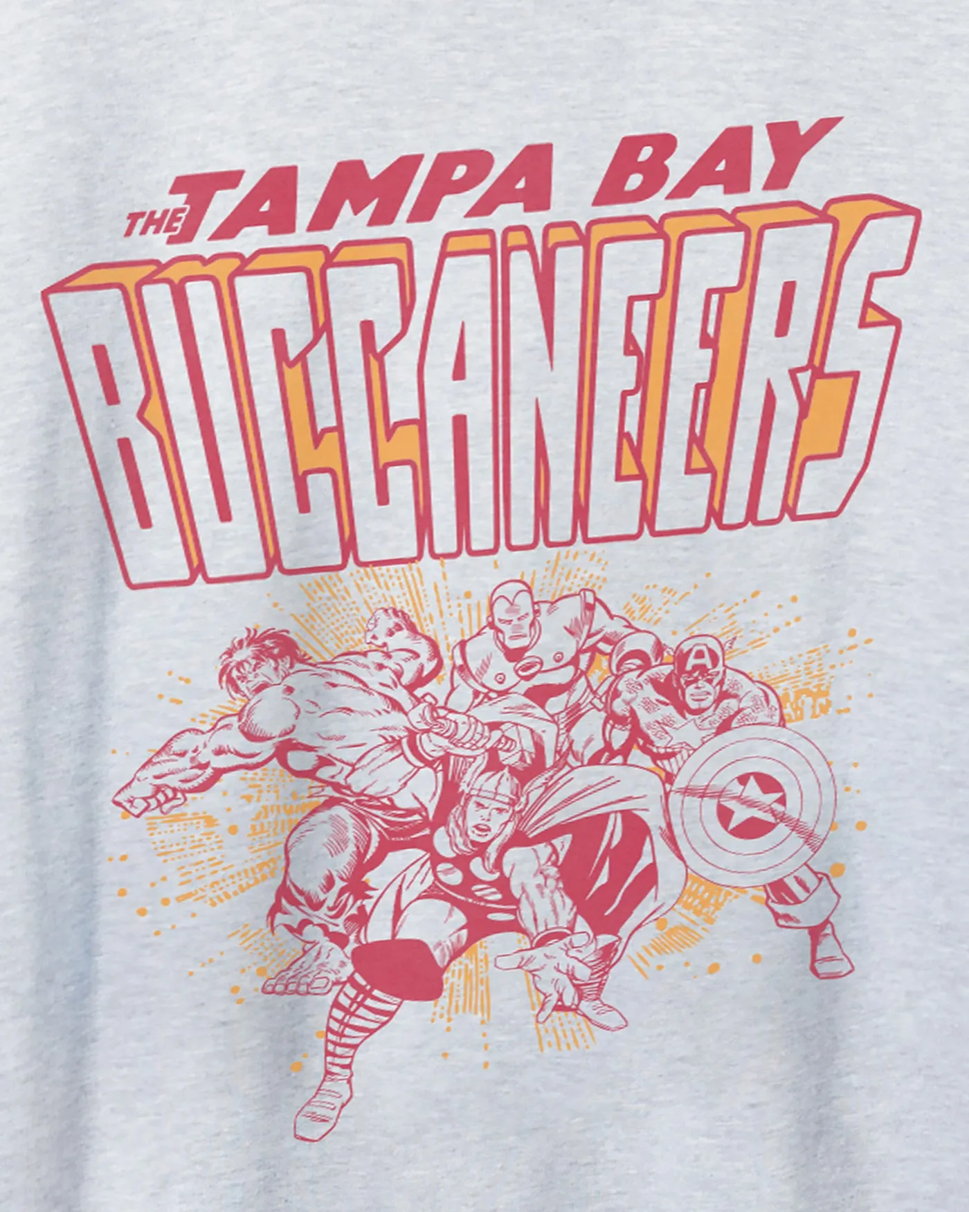 Marvel x Junk Food x NFL Avengers Buccaneers Tee
