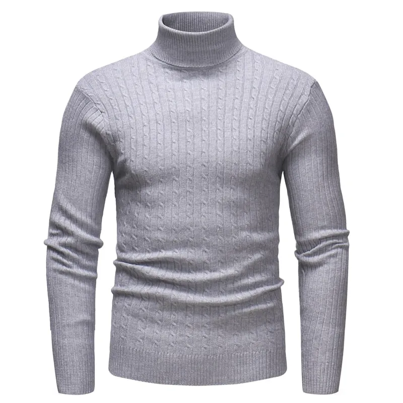 Men's Winter High Neck Warm Sweater