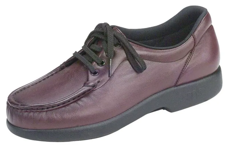SAS Take Time Lace Up Loafer- Antique Wine