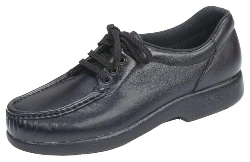 SAS Take Time Lace Up Loafer- Black