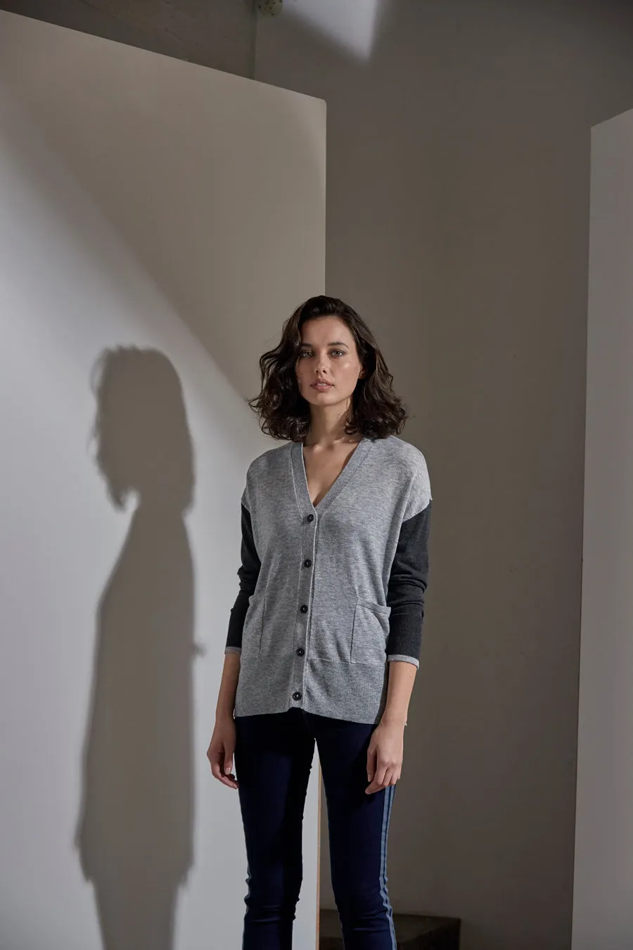 Seattle Cardi - Grey Marl
