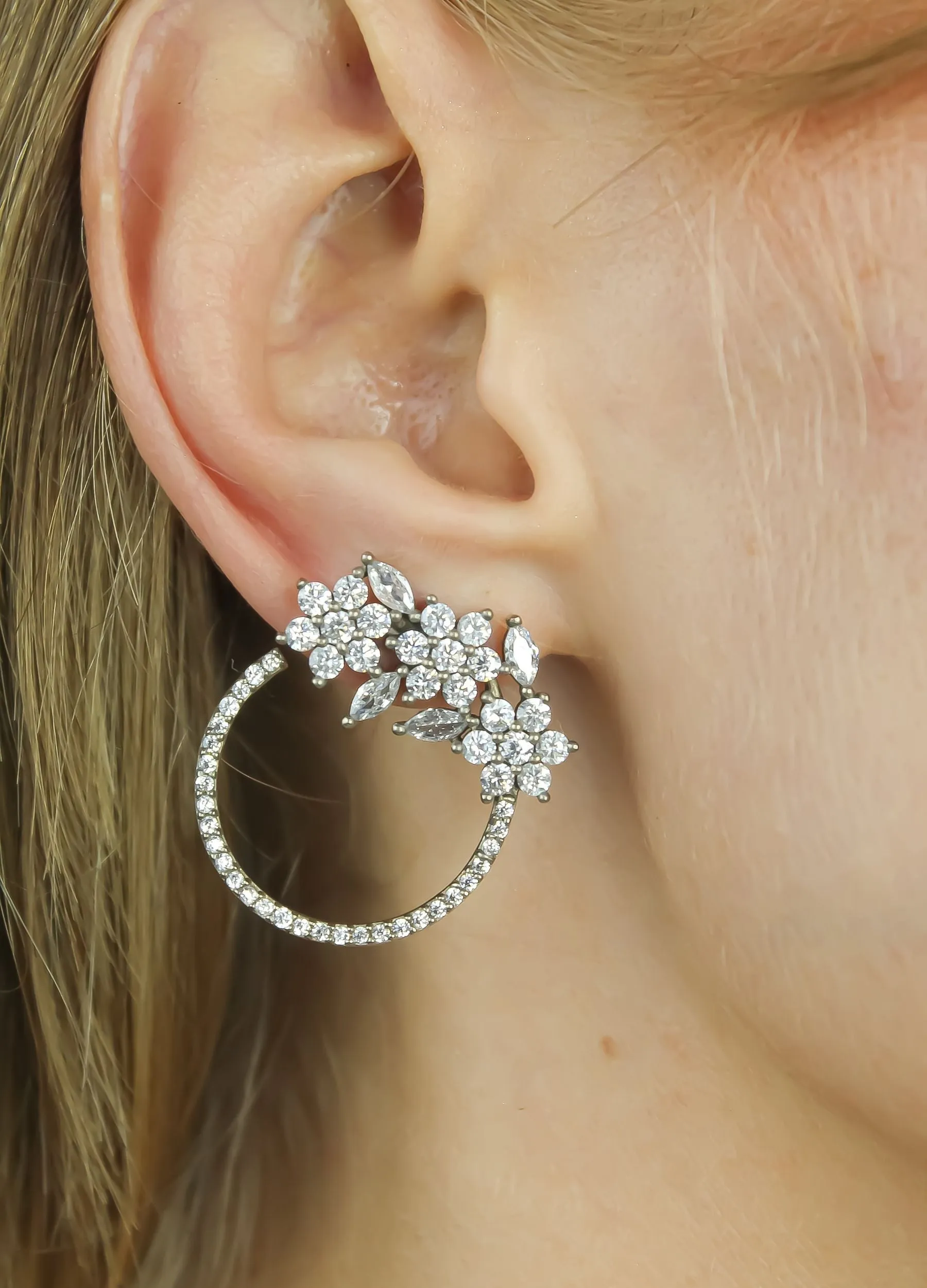 Silver Salamander Earrings