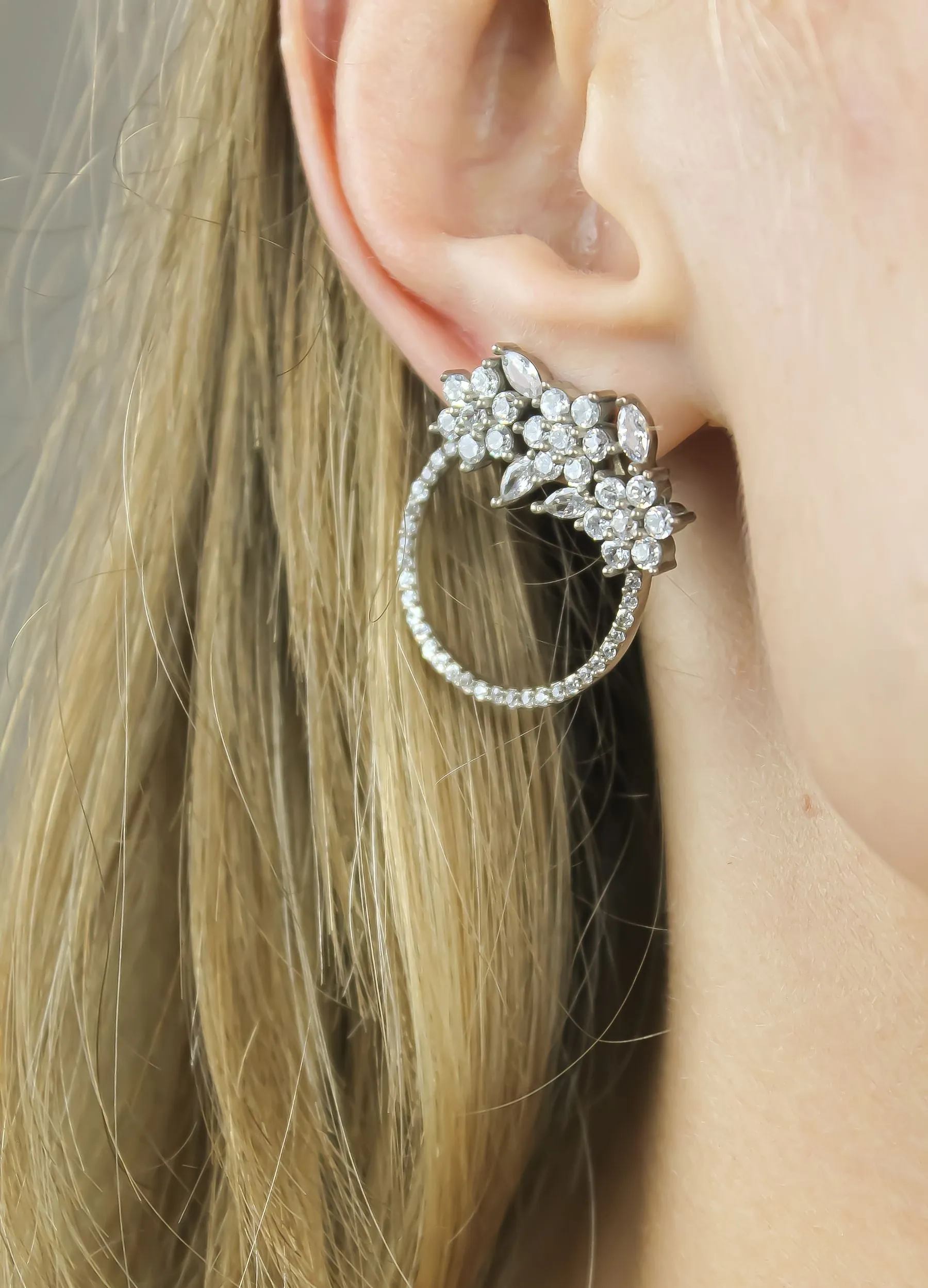 Silver Salamander Earrings