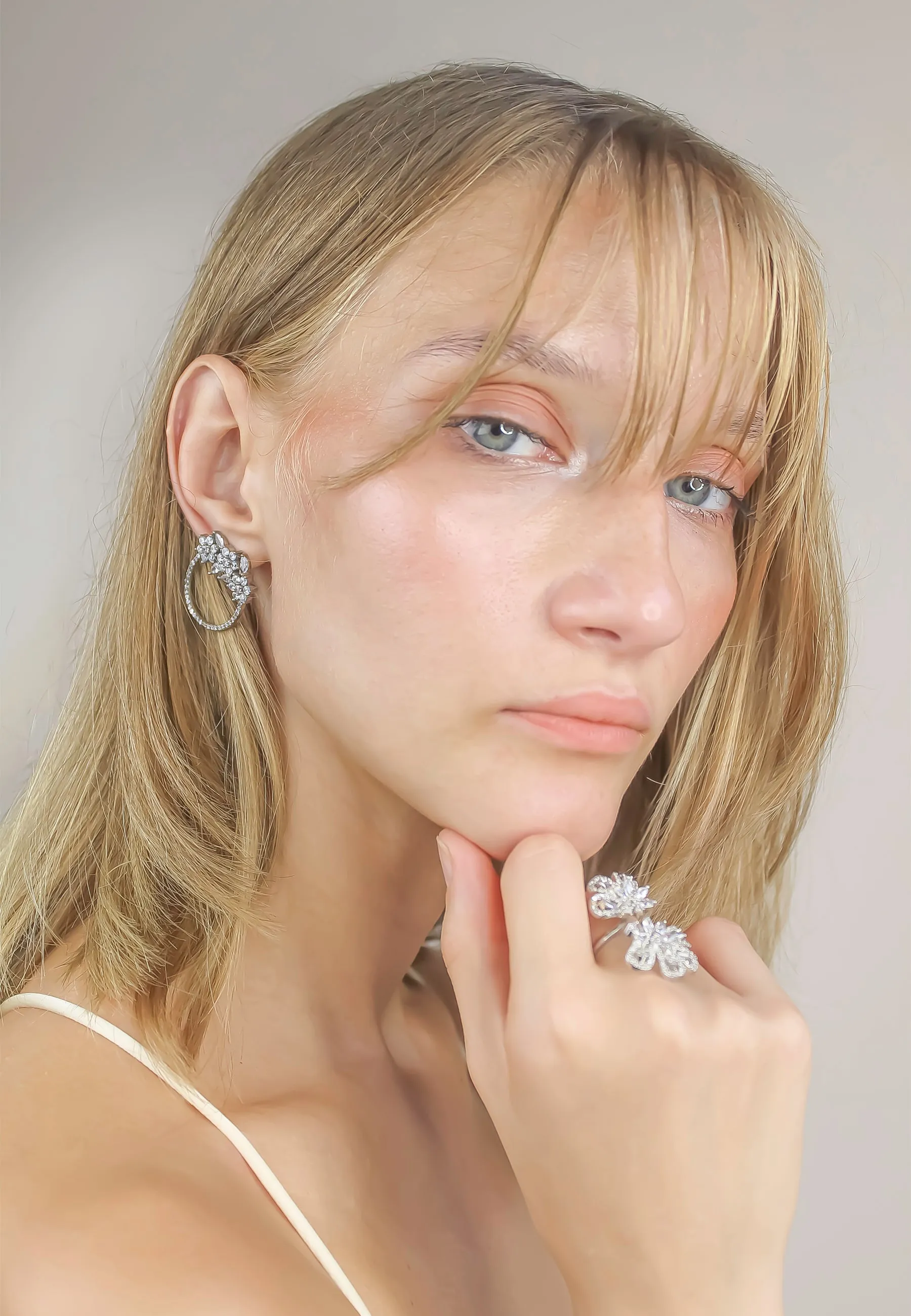 Silver Salamander Earrings