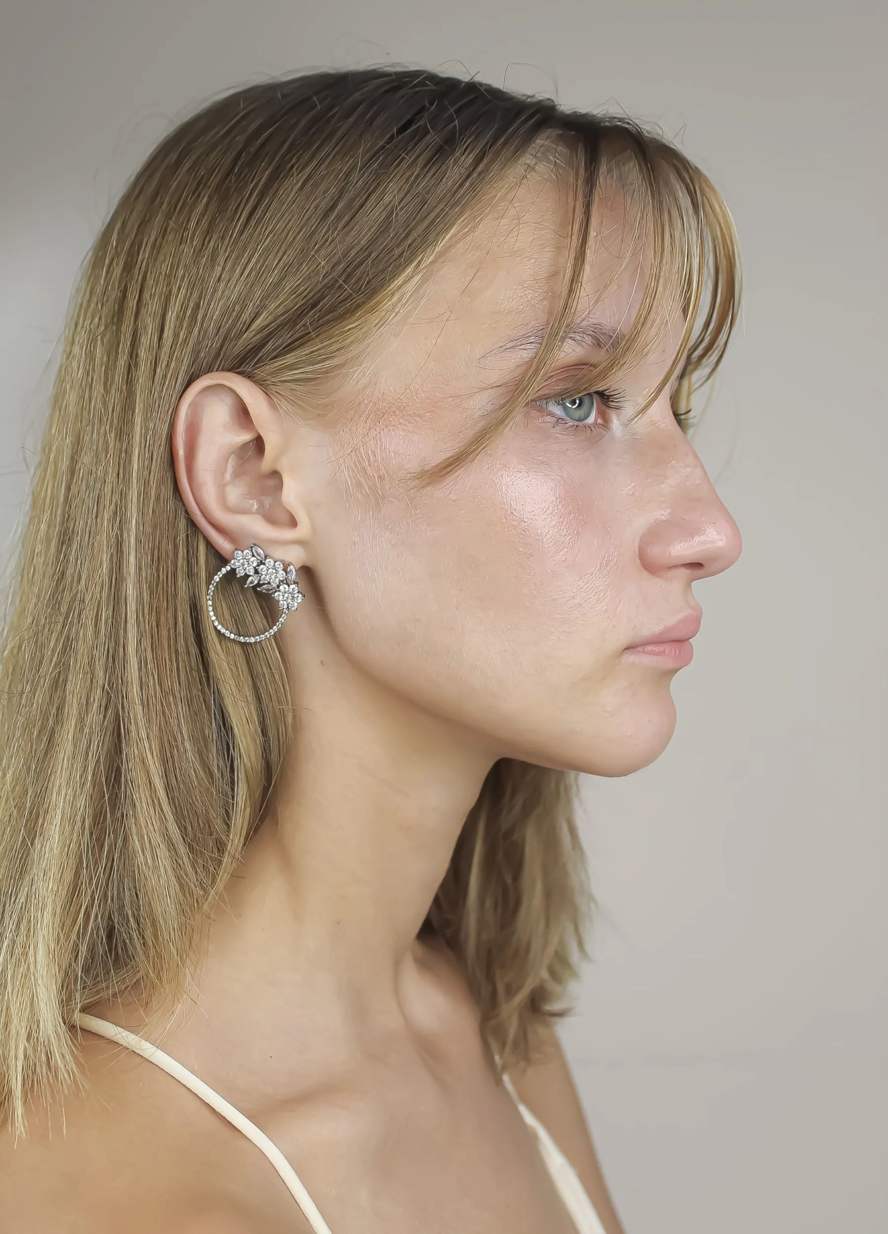 Silver Salamander Earrings