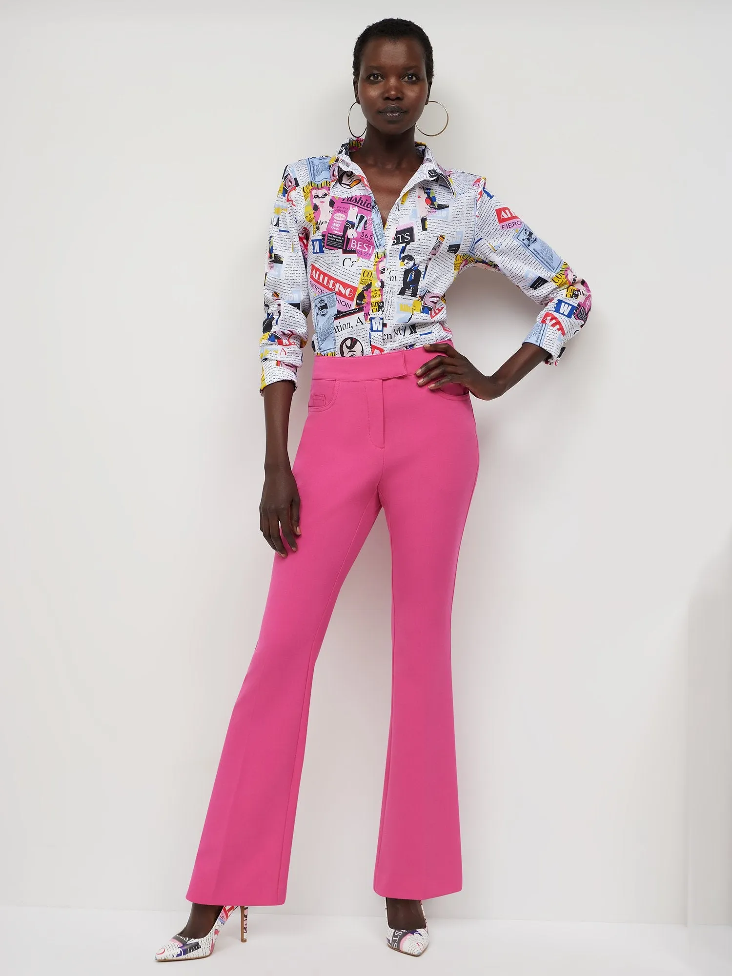 Tall Essential Stretch Mid-Rise Barely Bootcut Pant