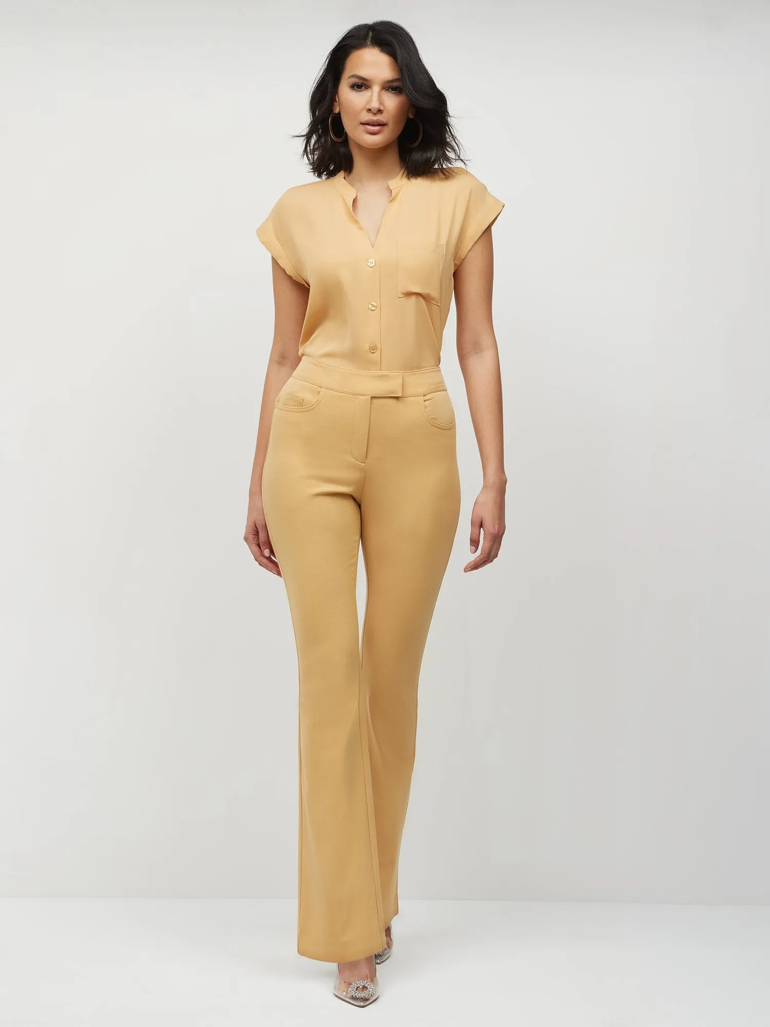 Tall Essential Stretch Mid-Rise Barely Bootcut Pant
