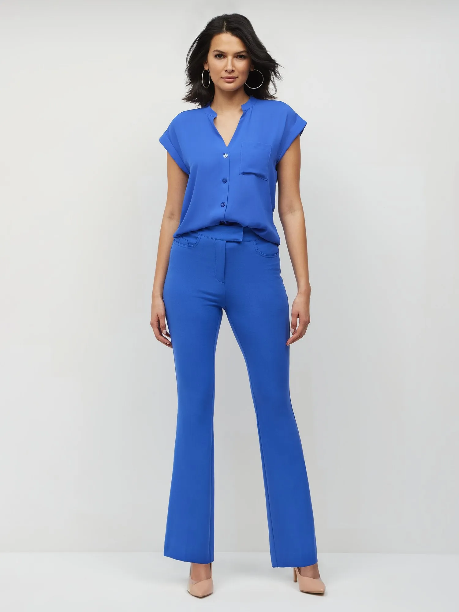 Tall Essential Stretch Mid-Rise Barely Bootcut Pant