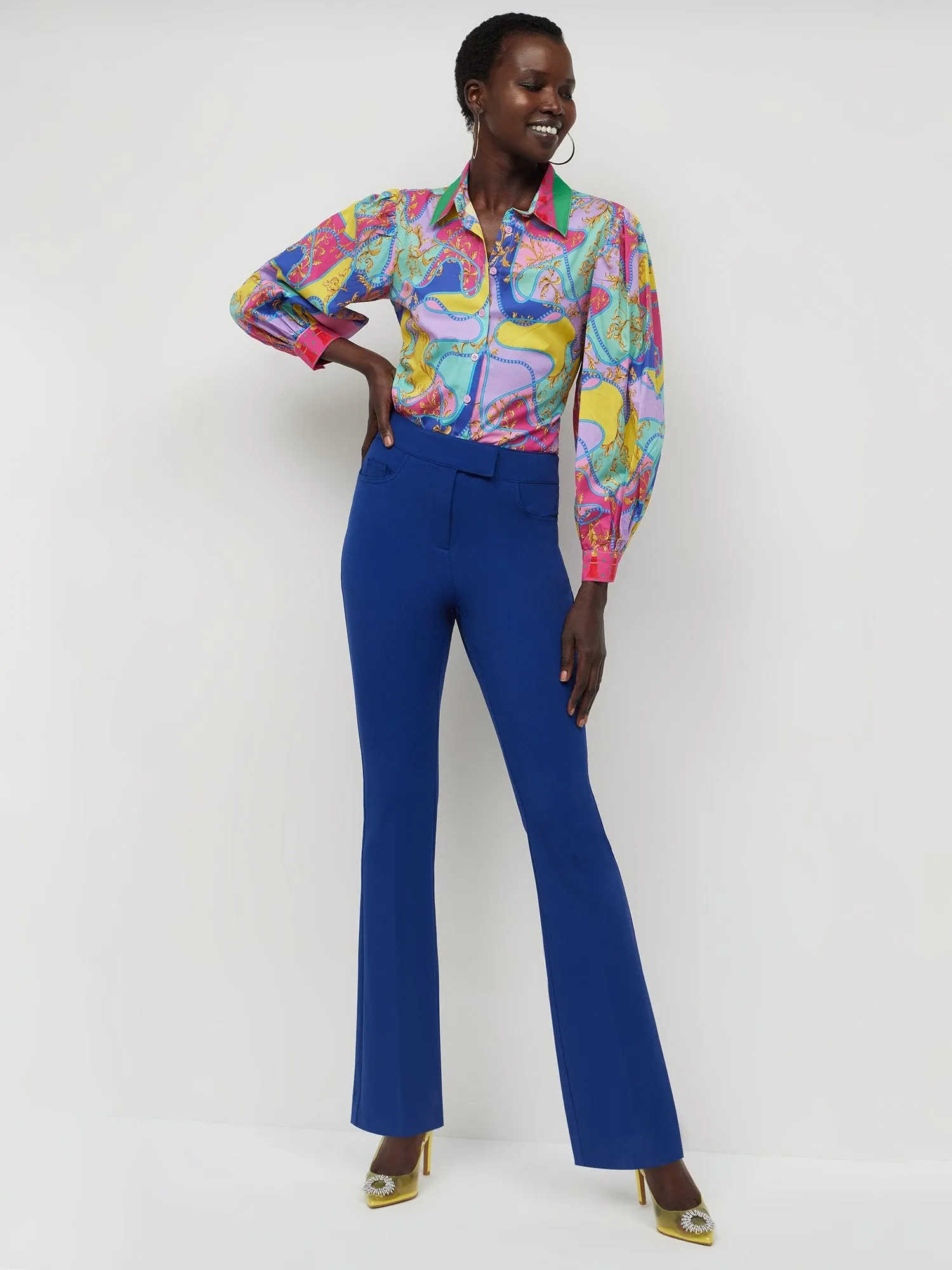 Tall Essential Stretch Mid-Rise Barely Bootcut Pant