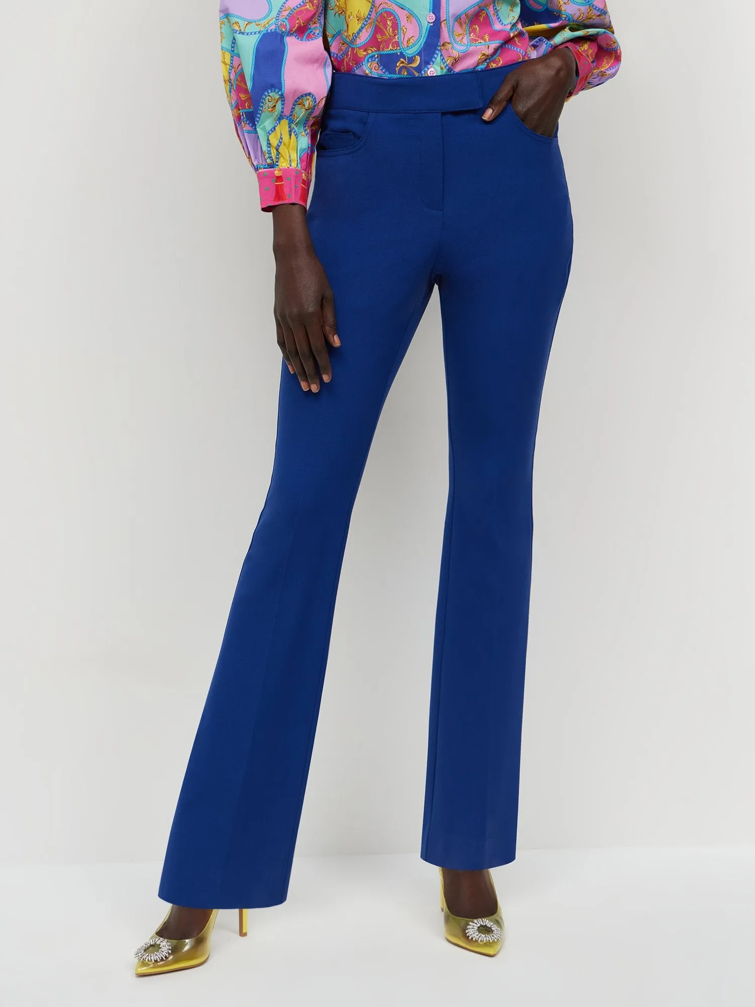 Tall Essential Stretch Mid-Rise Barely Bootcut Pant