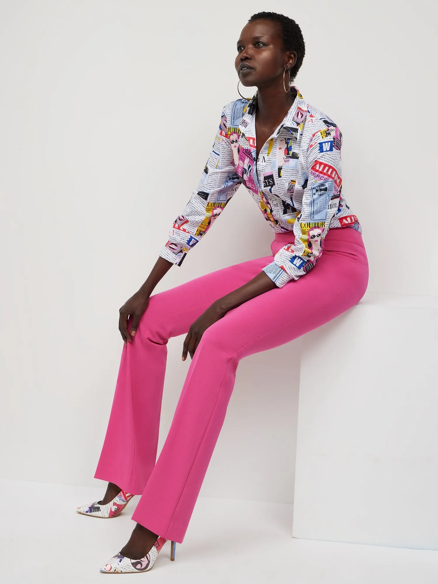 Tall Essential Stretch Mid-Rise Barely Bootcut Pant