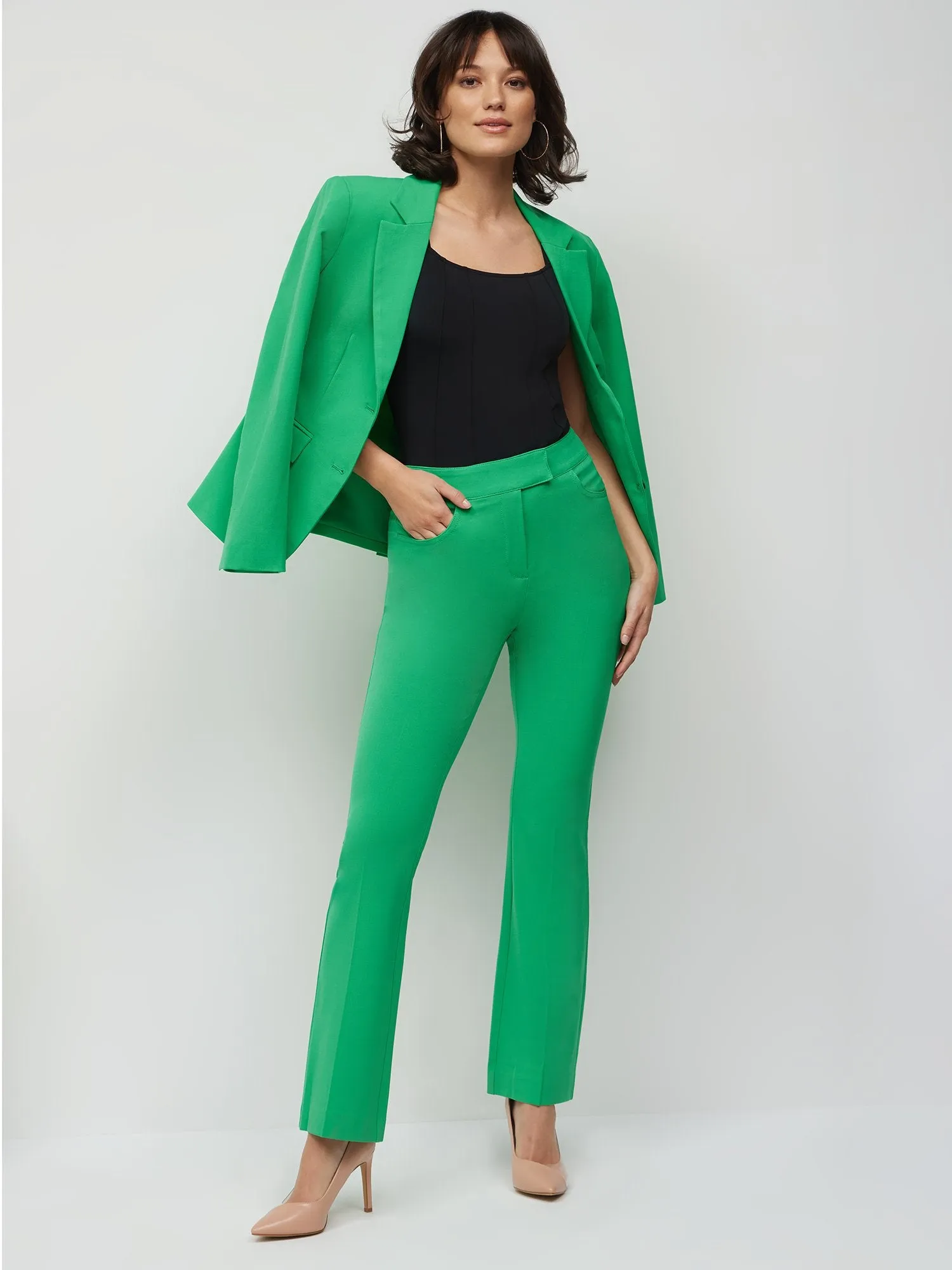 Tall Essential Stretch Mid-Rise Barely Bootcut Pant