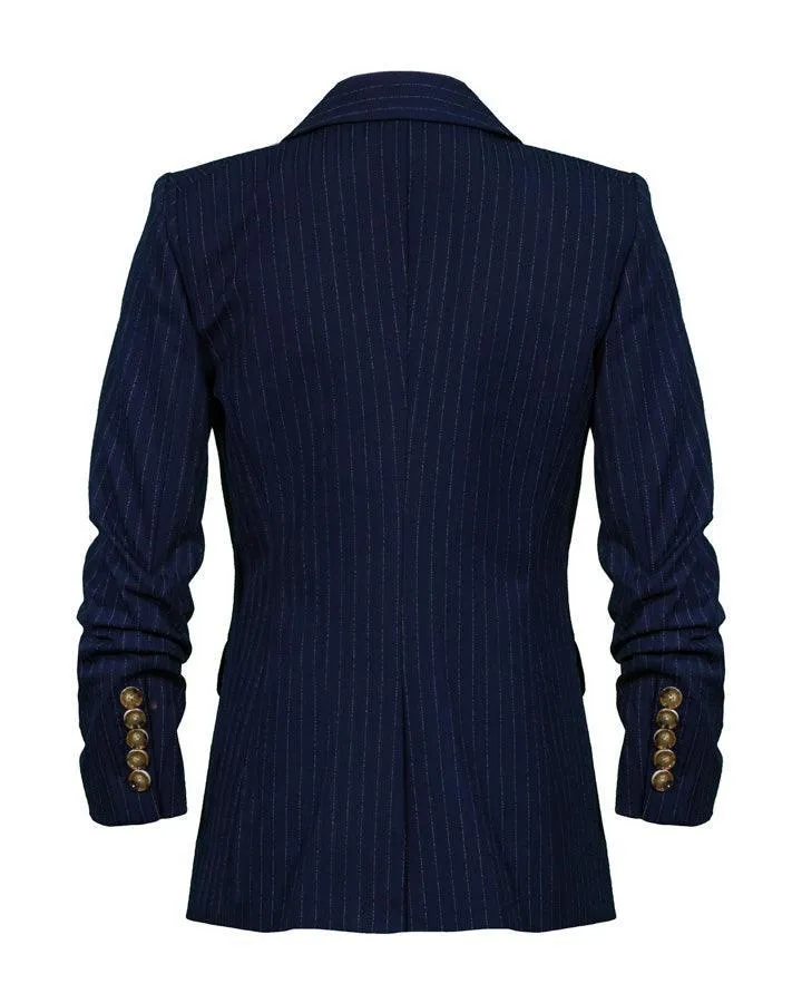 Veronica Beard Battista Pinstriped Dickey Jacket