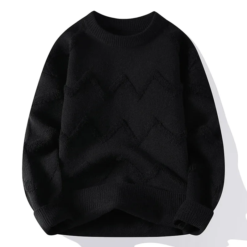 Warm Knitted Casual Pullover Sweater