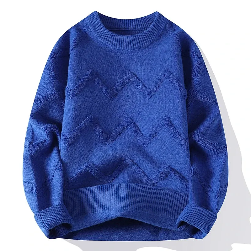 Warm Knitted Casual Pullover Sweater