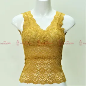 Women's Soft Padded Net Camisole Bralette (Art-234)